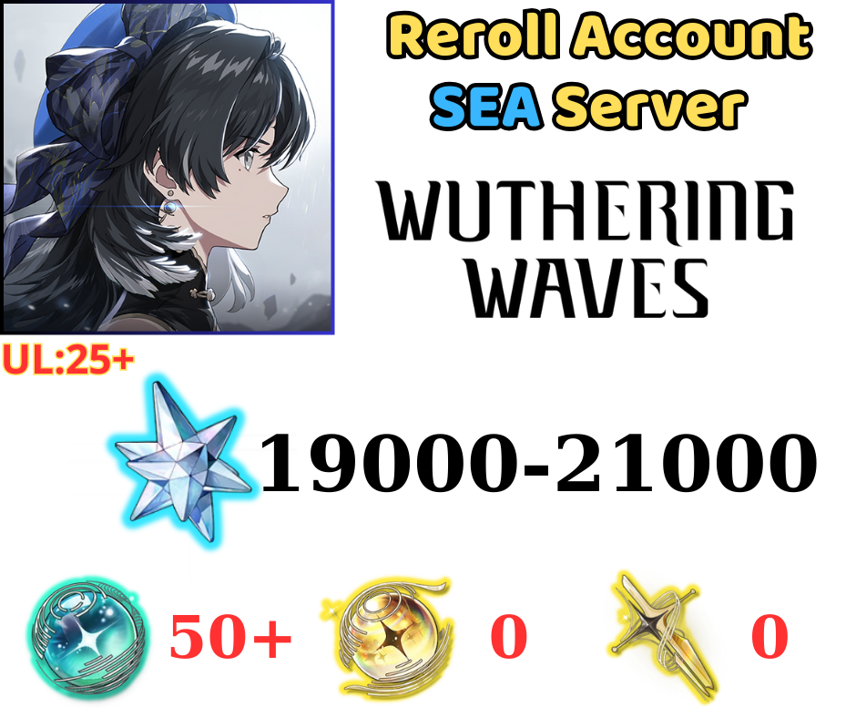 [SEA] Wuthering Waves Reroll 19000+ Astrite